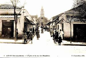 2040- Ain-Beida - Eglise et Rue des Mozabites